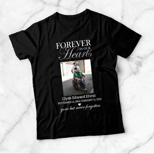Forever in Our Hearts Memorial Heart Shirt