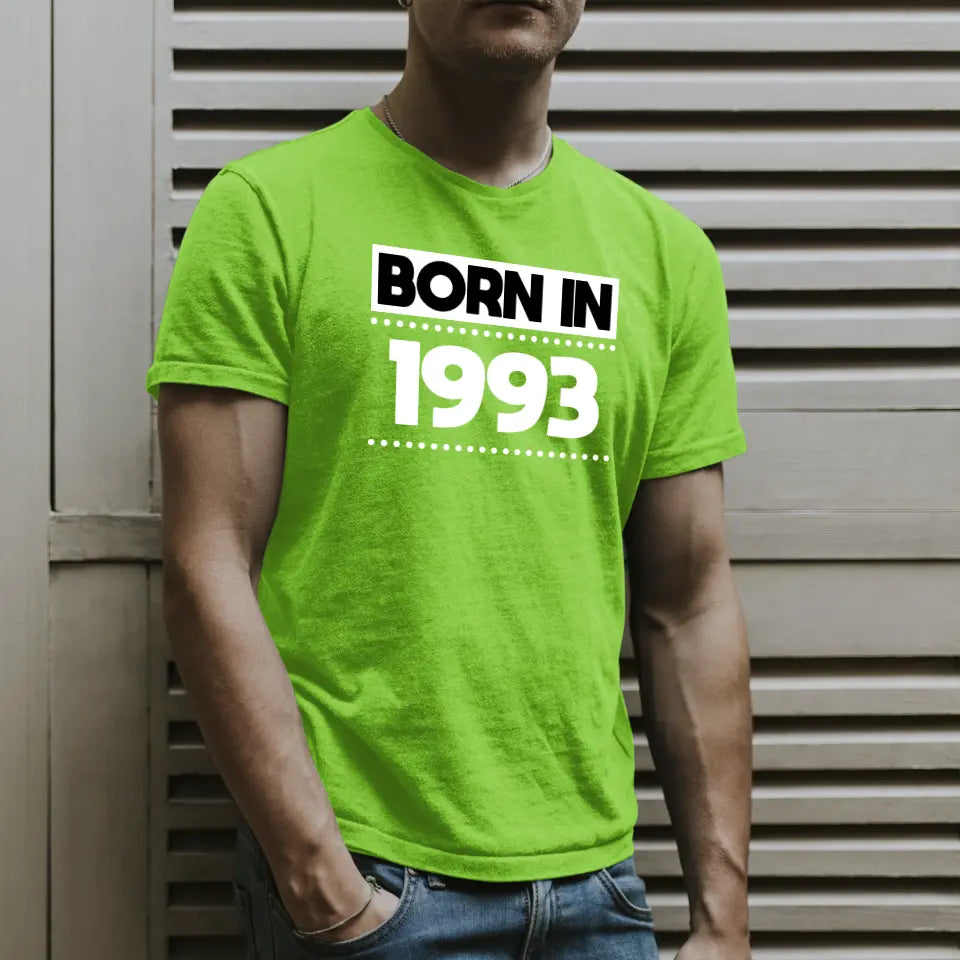 Customizable Born In 1993 Birthday Shirt