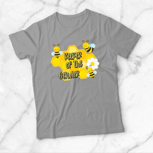 Baby Shower Bee Keeper of the Gender Bee Theme Gender Reveal Shirt